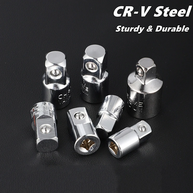 Ratchets Wrench Socket Adapter 1/2 1/4 3/8 Converter Transfer Sleeve Drive Spanner Connecting Head