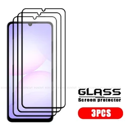 Pack of Tempered Glass Screen Protectors - Full Cover, 9H Hardness, HD Clarity - Galaxy A07 (3 Front Glass)