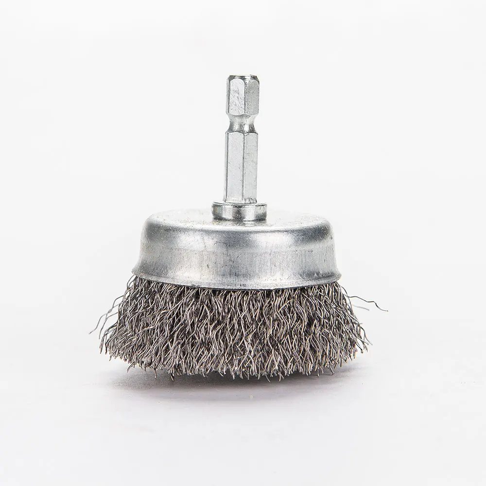 Wire Brush for Drill Wire Wheel Brush Cup Set Drill for 1/4 Inch Arbor Cleaning Rust Stripping Hexagonal drill wire brush