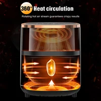 OYAJIA 6L Air Fryer with Smart Touch Display 60 Minutes Timer & 80°C-200°C Adjustable Temperature& 8 Preset Cooking Modes 4