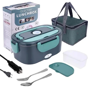 Scaldavivande elettrico da 1,5 L 60W Scaldavivande portatile per auto o casa - A prova di perdite, riscaldamento al pranzo a microonde per camionisti 1