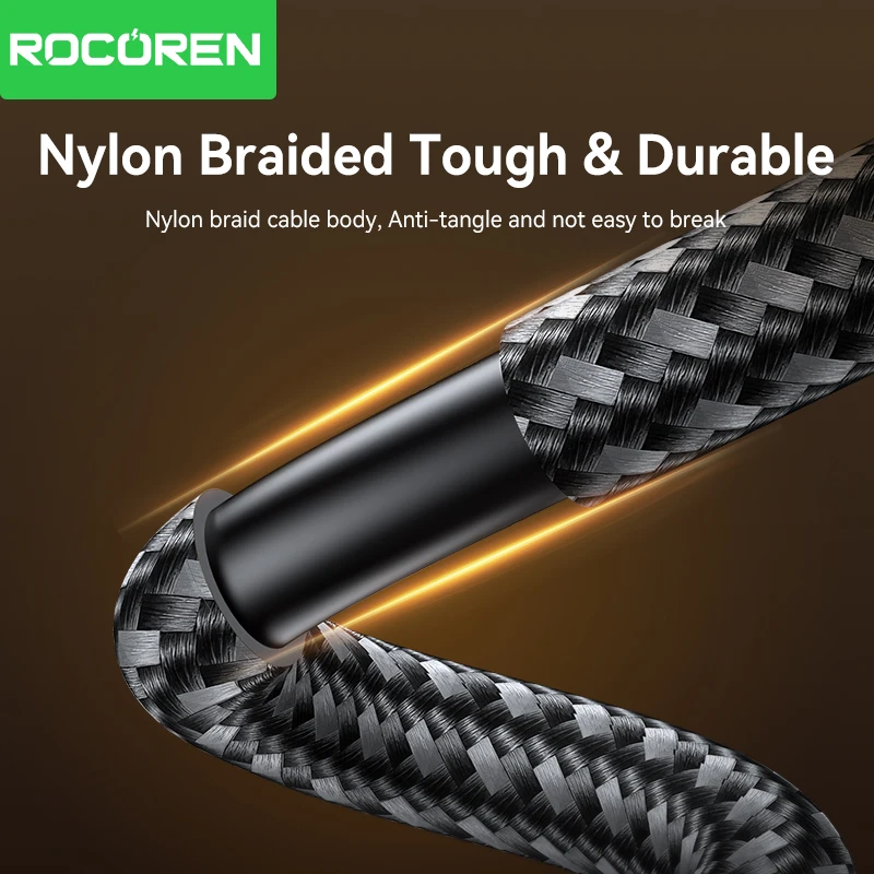 Rocoren USB 연장 케이블 USB 3.0 5Gbps 고속 전송 케이블 연장 코드 남성-여성 데이터 전송 리드 노트북 TV PS5