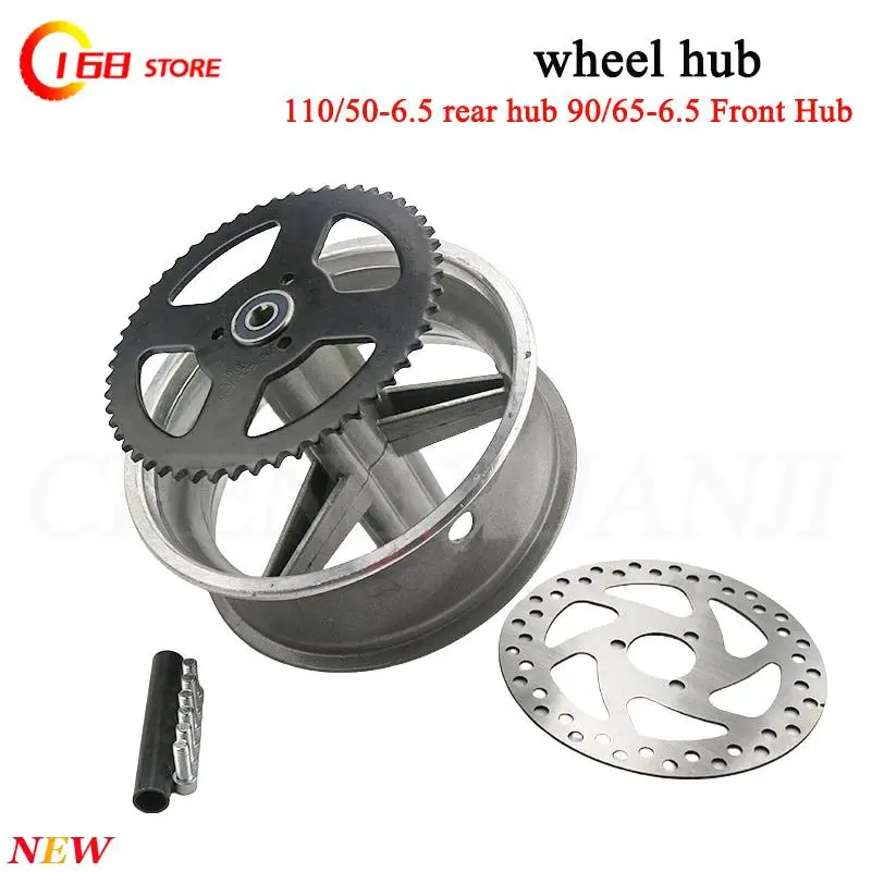 Enhanced Alloy Rim Set for Mini Bikes and E-Scooters - Front and Rear Wheels (6.5 Inch)