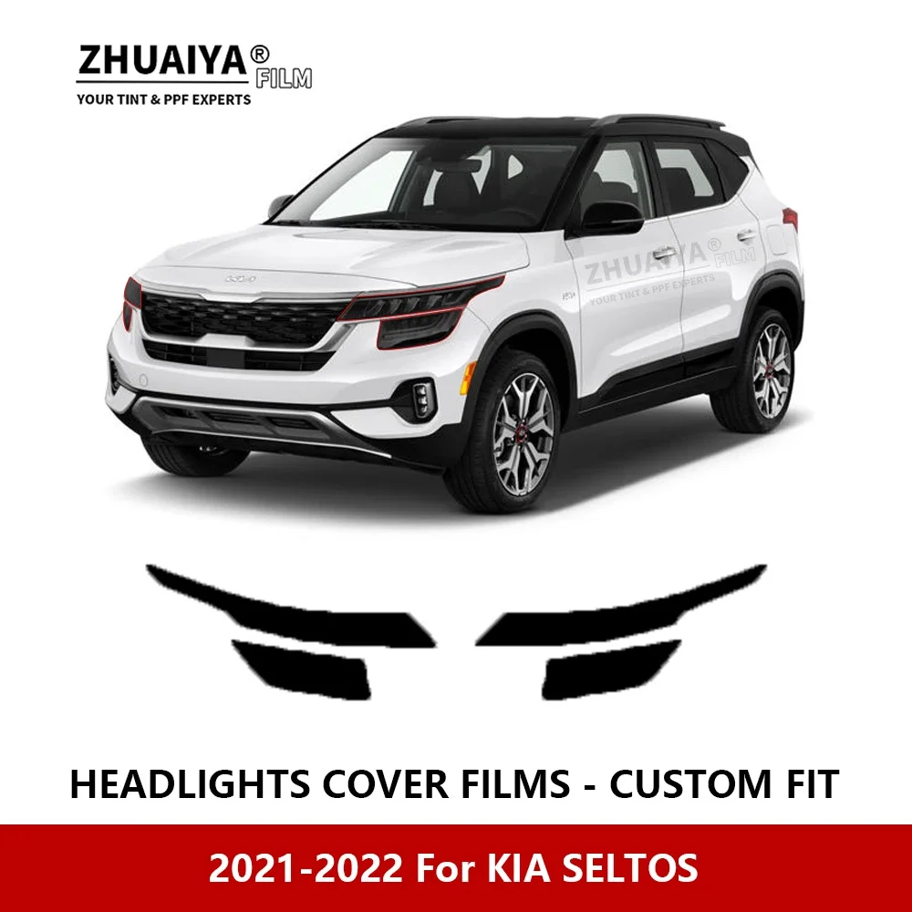 

Для автомобильных фар KIA SELTOS 2021-2022, Противоударная Защитная пленка с защитой от царапин PPF, защитная пленка, пленка для ремонта, автомобильные наклейки, аксессуары