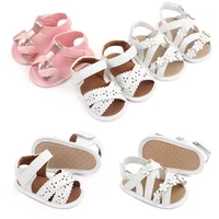 Baby Girl Sandal Hollow PU High Quality Soft Cotton Sole for Toddler Girl 0-18 Months Beautiful Birthday Gift 2023 New Fashion 2