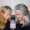 30ML Gray Color Fixing Hair Dye Shampoo Cover Gray Hair Fade Yellow After Bleach Hair Shampoo Non-irritating Purple Shampoo 2