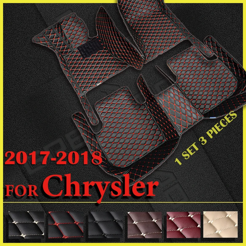 

Car Floor Mats For Chrysler Grand Voager/ Town & Country 2017 2018 Custom Auto Foot Pads Automobile Carpet Cover Interior