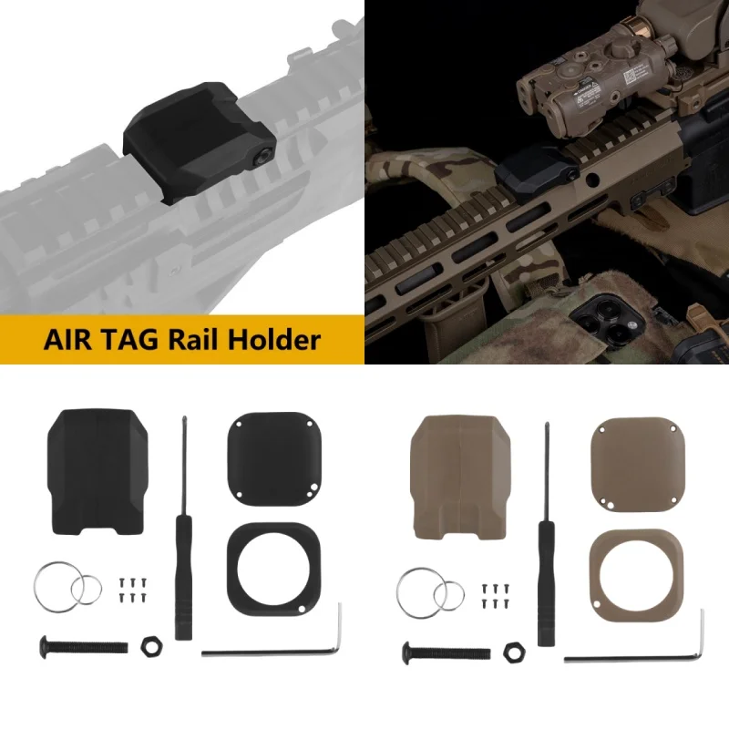 Porte-clés décoratif équipement extérieur support AIR TAG rail Picatinny pêche polyvalent
