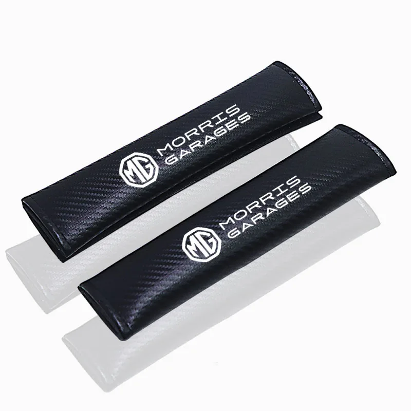 2개 카본 파이버 코튼 자동차 안전벨트 어깨 커버 시트 벨트 패드 (MG MG5 MG3 MG4 MG6 MG7 건담 V80 스콜피오 악세사리)