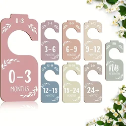 Set of 8 Colorful Wooden Baby Closet Dividers (8pcs)
