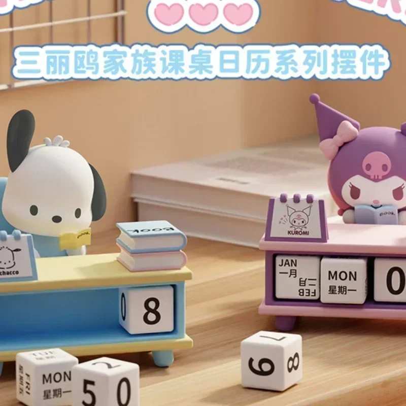 

Miniso Sanrio Pochacco Kuromi Desk Calendar Series Ornaments Cute Pochacco Tabletop Ornaments Toys Creative Gifts
