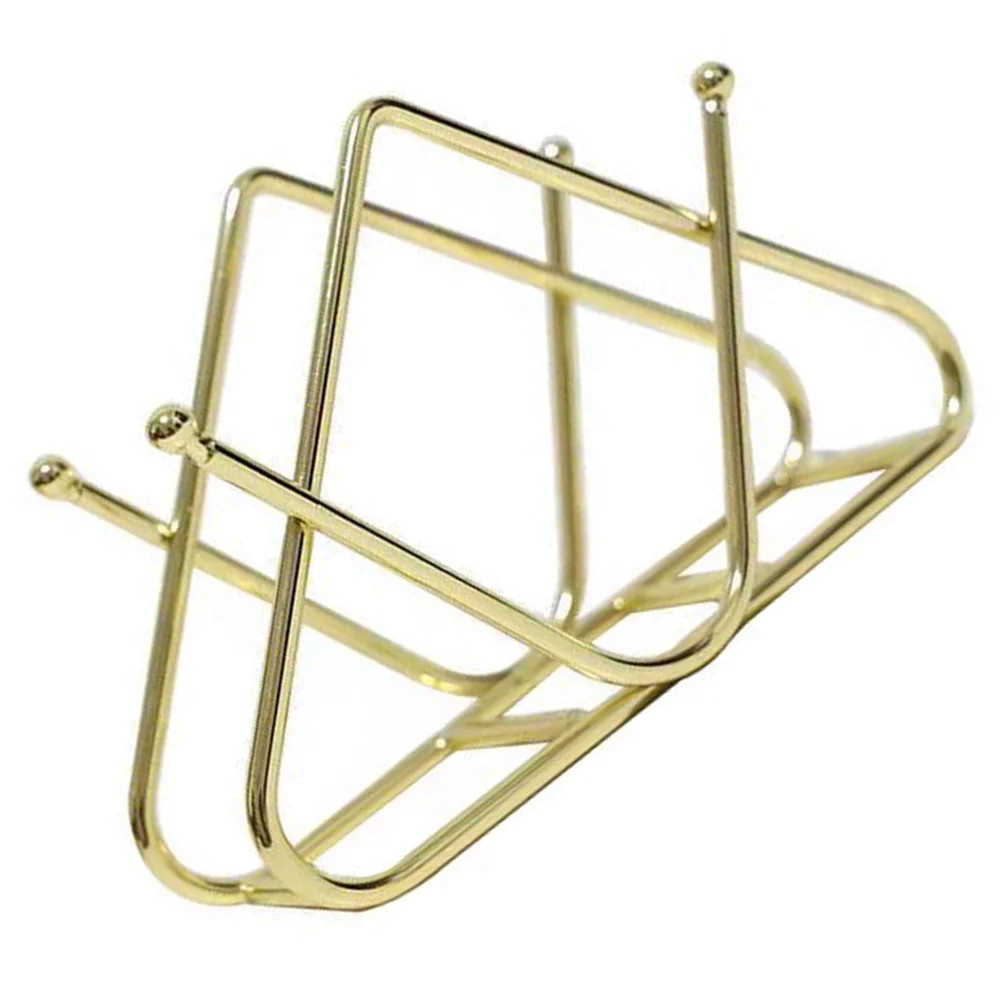 

Gold Decor Tissue Holder Stand Storage Serviette Metal Iron Napkin Organizer Home Decorative