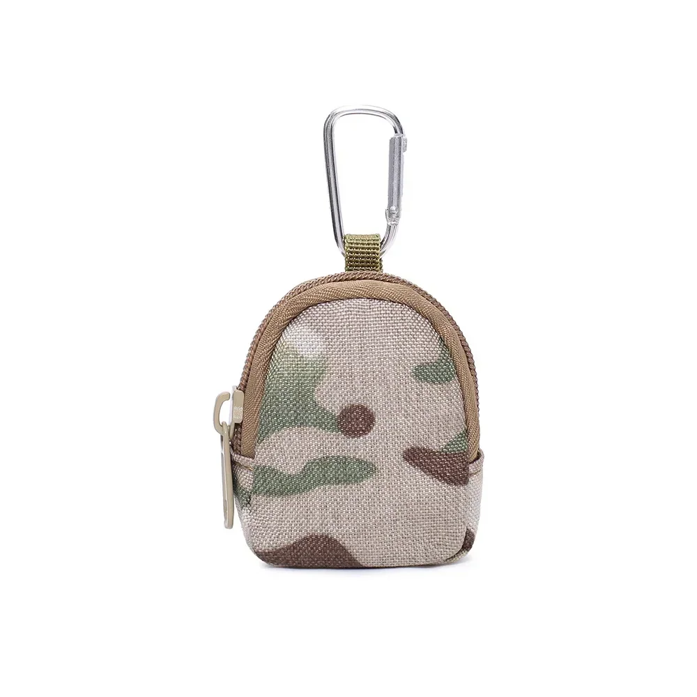 Mini Tactical EDC Pouch Key Wallet Holder Men Coin Purses Pouch Bag Keychain Zipper Pocket Outdoor Car Keys Earphone Storage Bag, camping storage bag