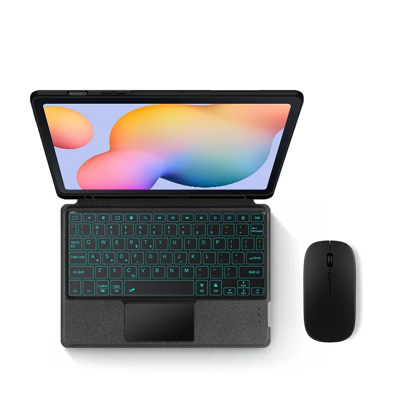 Retroiluminado, Capa para Galaxy Tab S6 Lite,