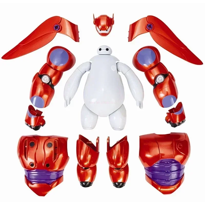 Nuovo 16Cm Cartoon Big Hero 6 Baymax Fat Man Anime Figure Toys Baymax Model Doll Pvc Action Figure Modello Assemblato Regali Di Compleanno