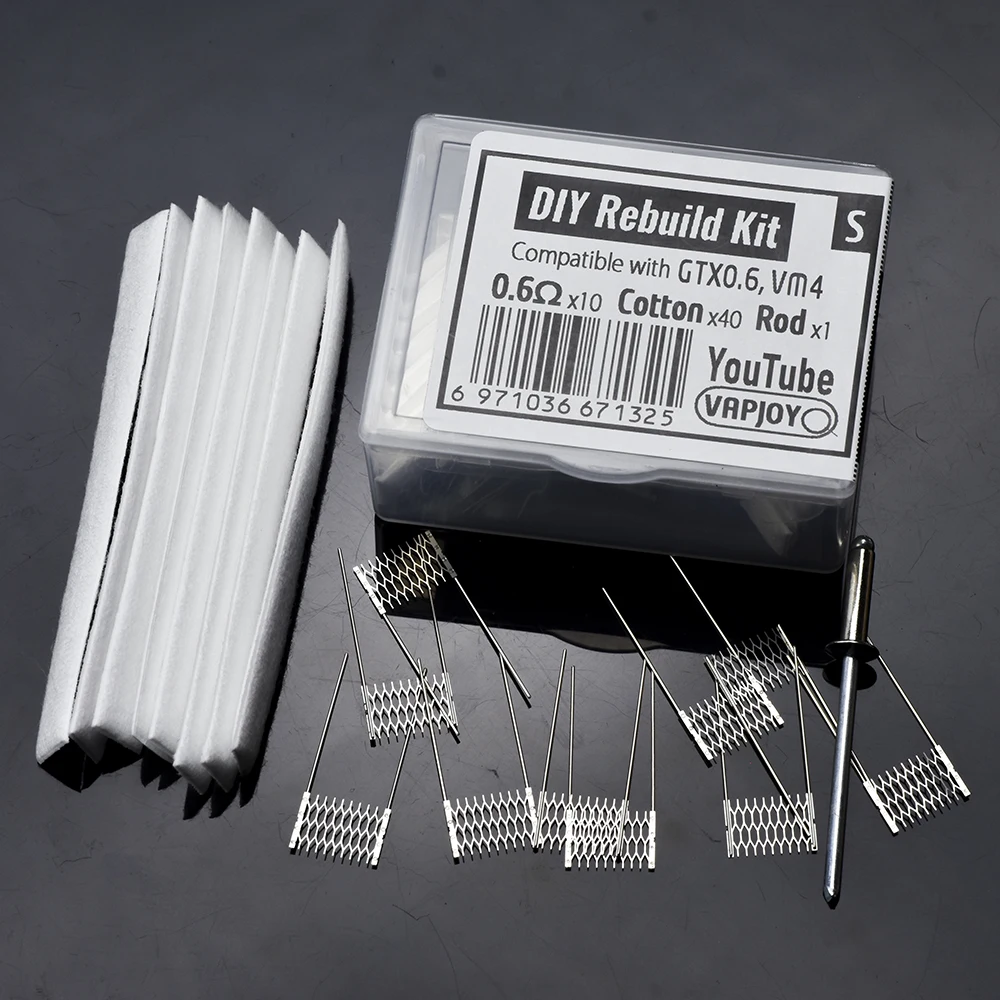 VAPJOY   ŰƮ, GTX 0.6ohm Aegis νƮ 0.6ohm 10pc ޽  8 Ʈ ư DIY   ׼