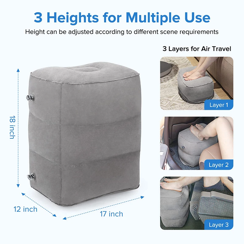 Buy 5 Seasons Inflatable Travel Foot Rest Pillow 1 each