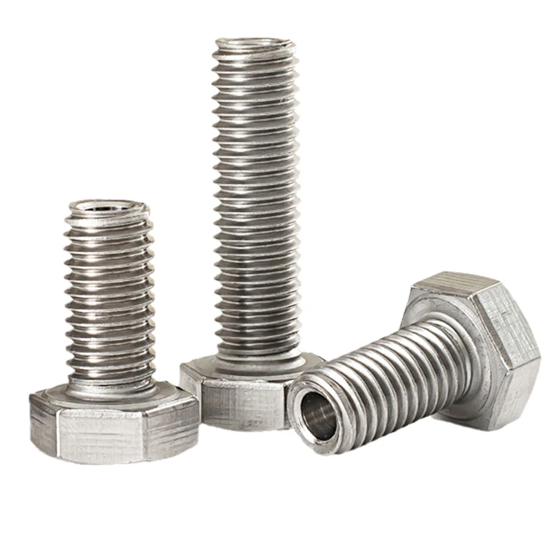 Stainless Steel Screws Stainless Steel Screw M4 M5 M6 M8 M10 M12 M14 M16 M20 304 Stainless Steel Outer Hexagon Hollow Screw Hollow Bolt Mask Machine Through Hole Screw