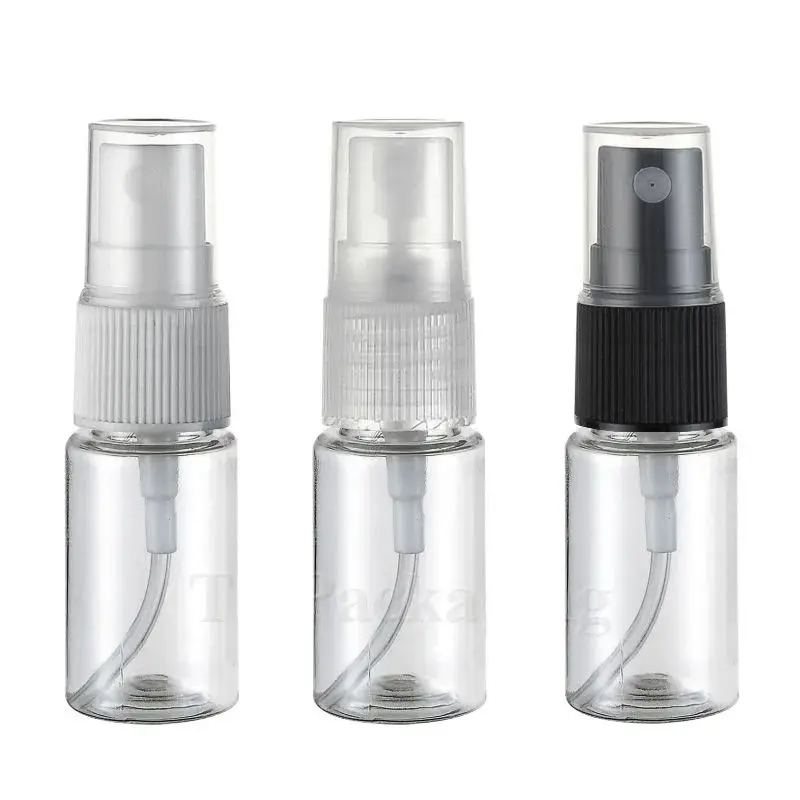 

500PCS/LOT-10ML Spray Bottle,Clear Plastic Perfume Refillable Bottle,Empty Cosmetic Container With Mist Atomizer,Liquid Vials