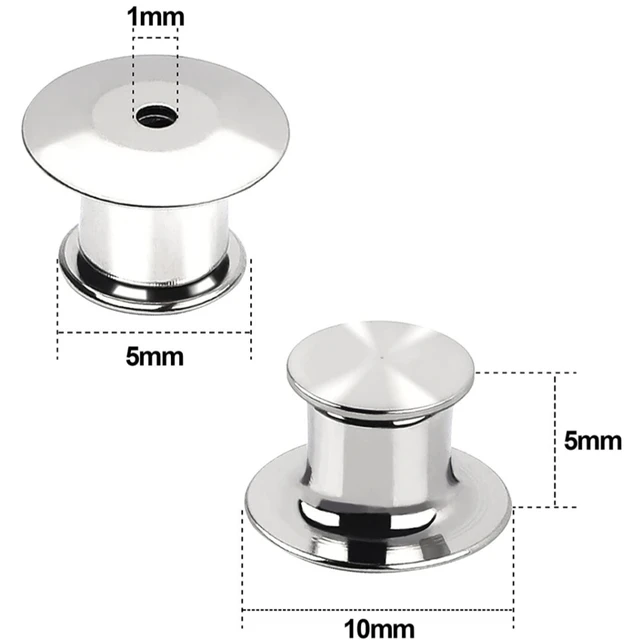 20 Fermagli Per Spille Metallici - Sicurezza Per Badge, Facili Da Usare Senza Attrezzi - Foto 2