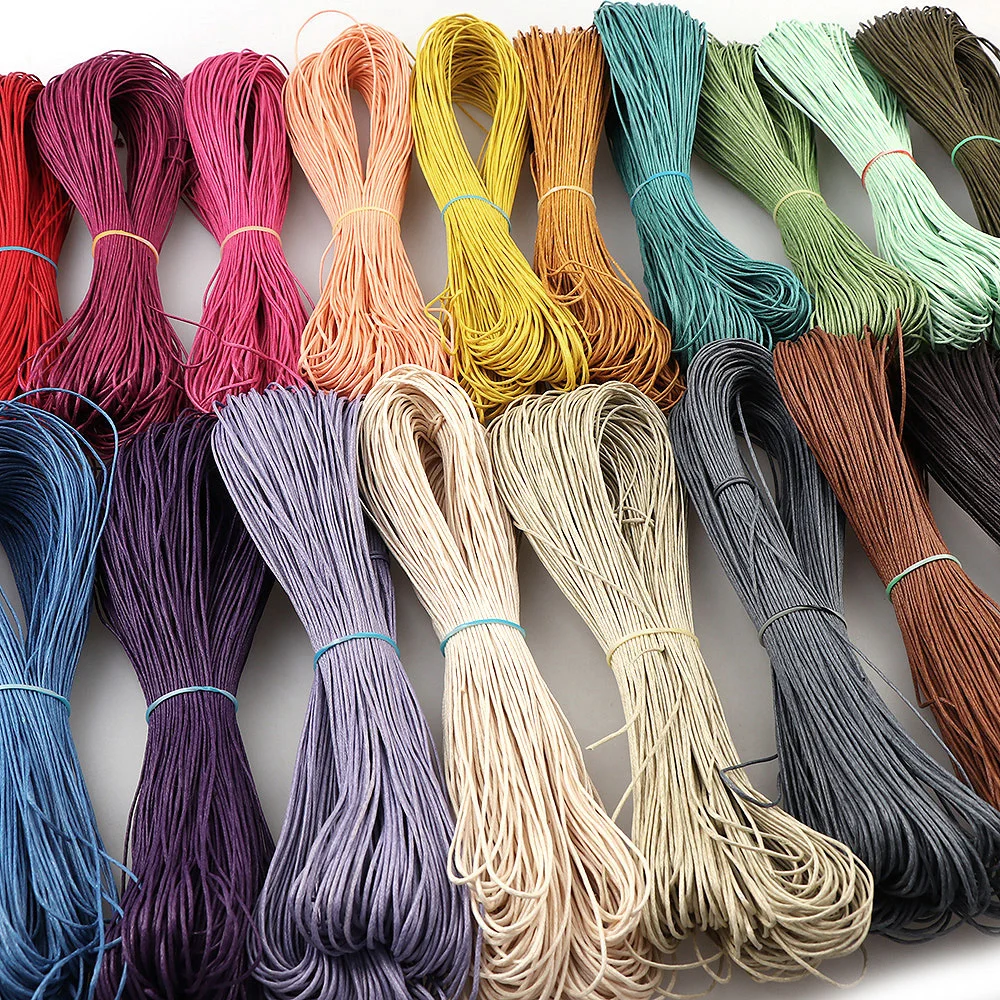 21Colors 1mm 70M Waxed Thread Polyester Cord Wax Coated Strings For Braided Bracelets DIY Leather Craft Sewing Line Wire