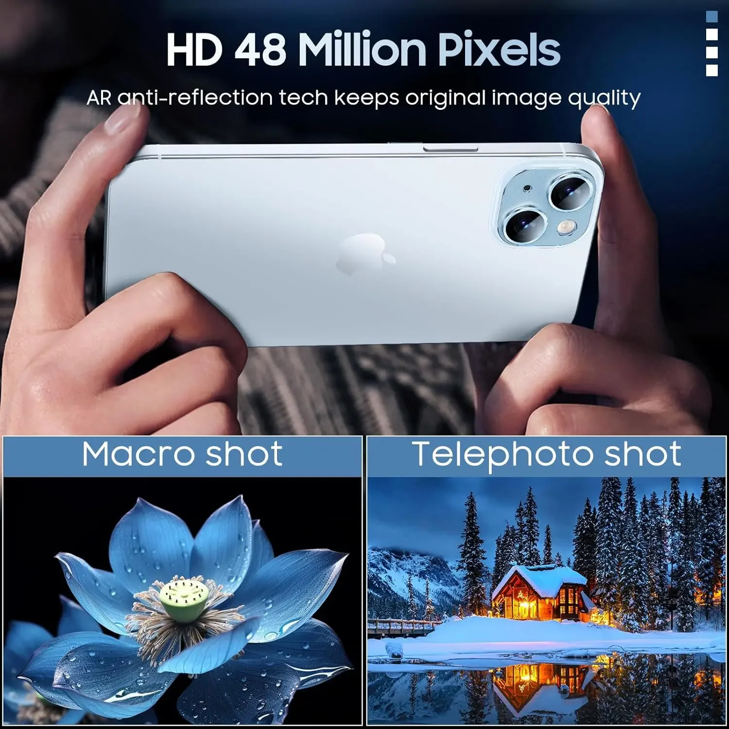 Blue Tempered Glass Camera Lens Protector Cover