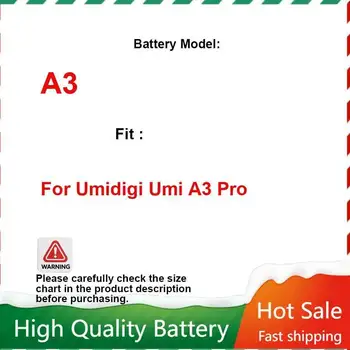 Batteria per telefono cellulare Ecologico di alta qualità 3300Mah per Umidigi Umi A3 Pro
