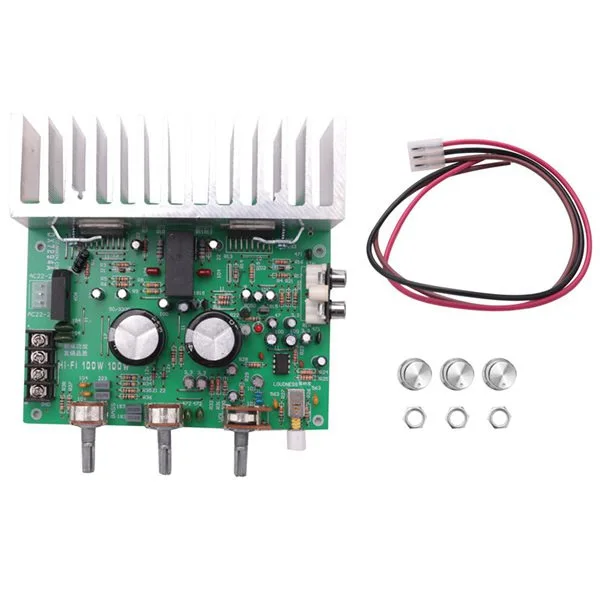 저주파 향상된 고전력 앰프 보드, TDA7293 2.0, 100W + 100W, DX-7293 , 신제품