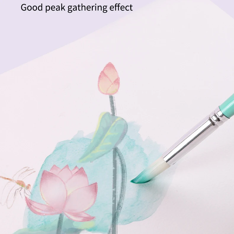 Artists Paint Brush Set 6Pcs Oil Acrylic Watercolor Painting Brush Pen for Art Supplies