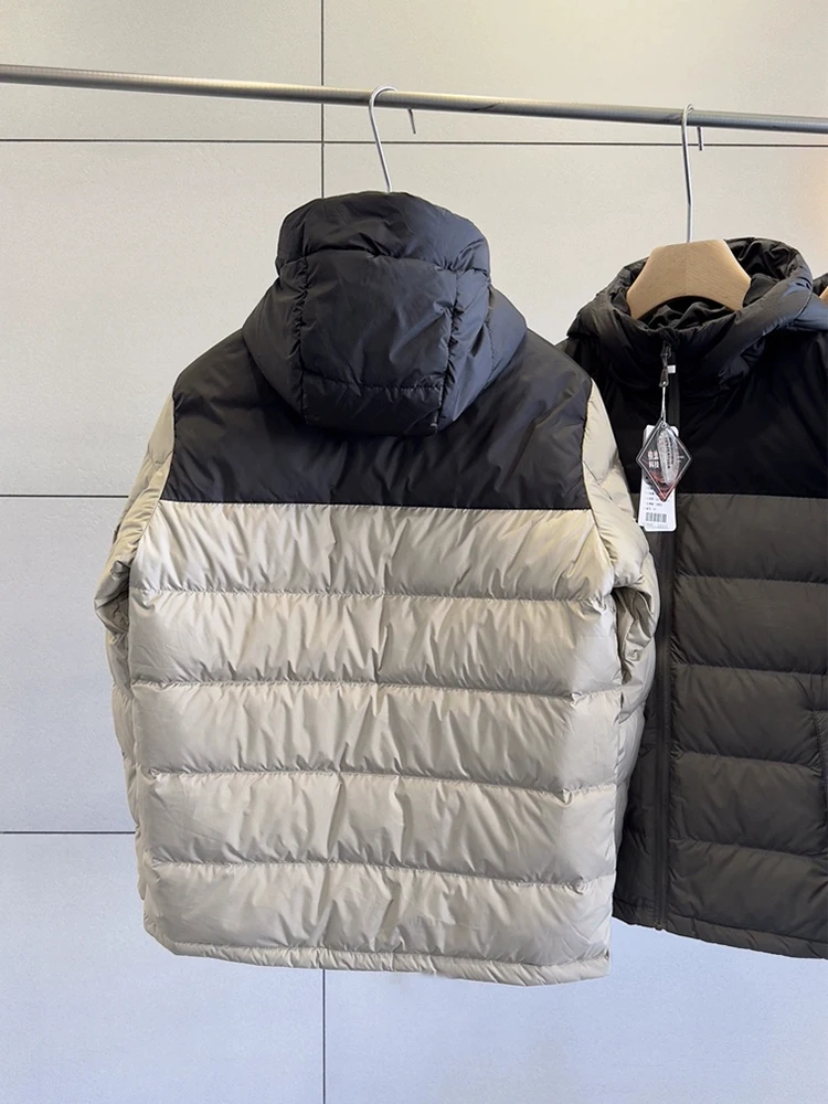 90% White Duck Down Men's Winter Jacket Warm Down Coats Hooded Windbreaker Fashion Patchwork Casual Puffer Jackets Big Size 8XL