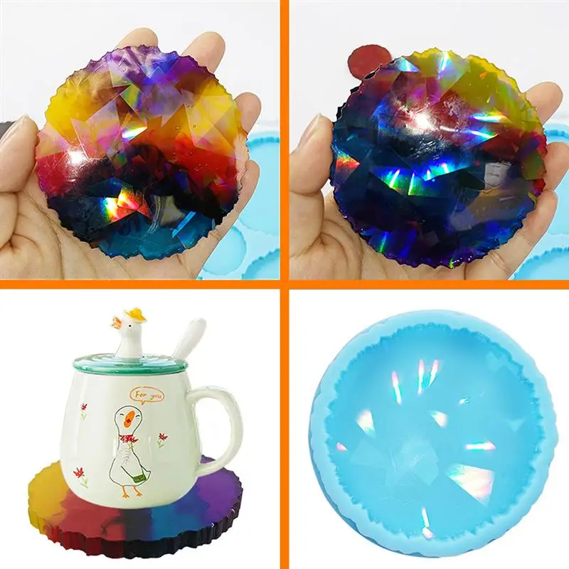 Holographic Pendant Silicone Mold Christmas Ball Keychain Epoxy Mold DIY Craft Jewelry Making Christmas Tree Ornament Mols