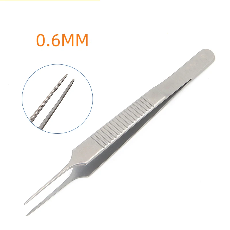 Stainless Steel Tweezers 10.5 cm Surgical Forceps Dental Insturment