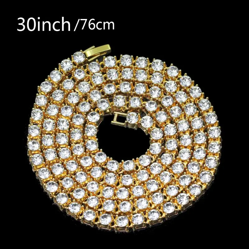 Stylish Silver Gold for Rhinestone Tennis Chain for Daily Wear Festival Special