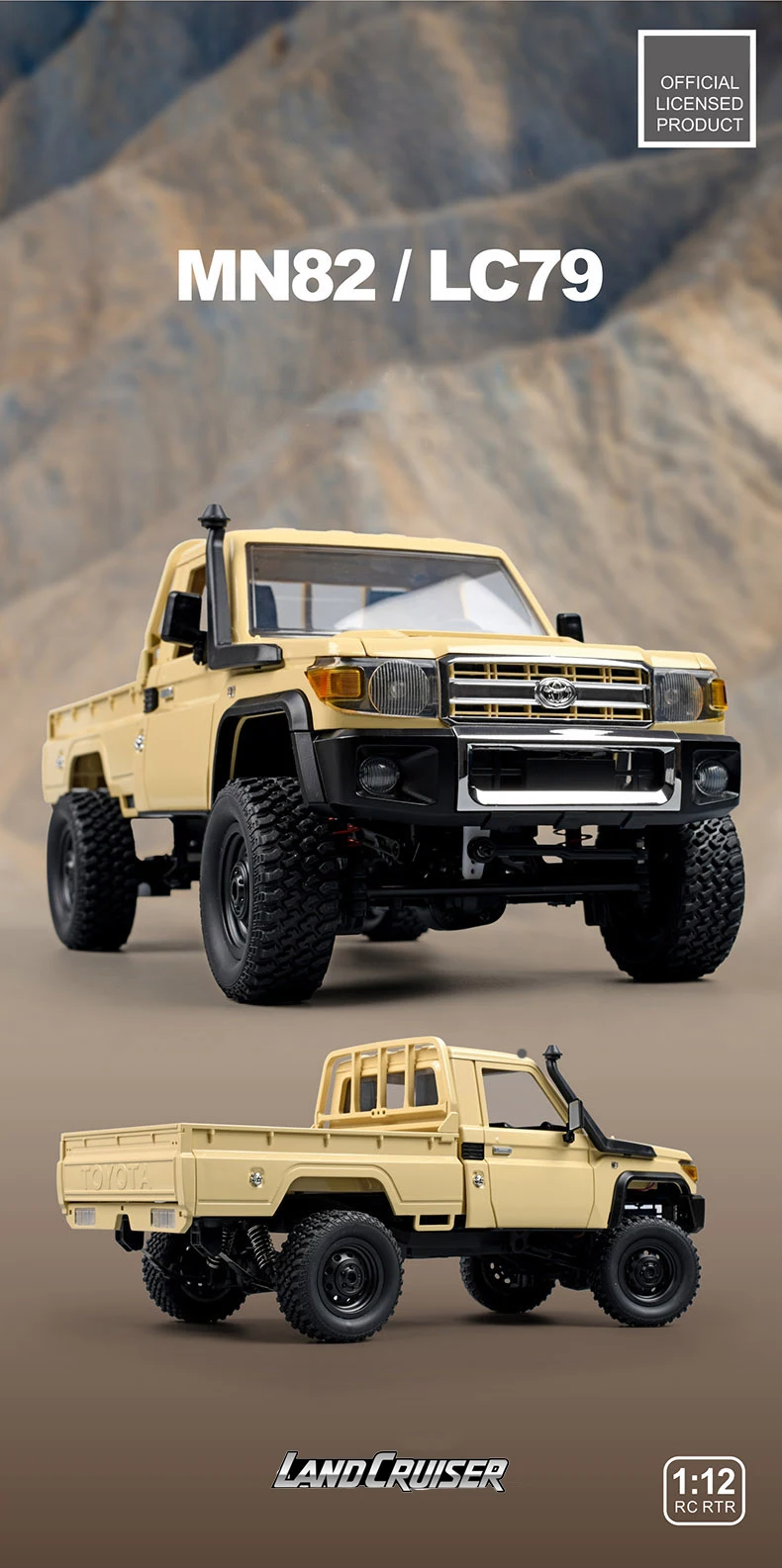 RC 4WD 1:12 Toyota Land Cruiser LC79/MN82 2.4G Best Price