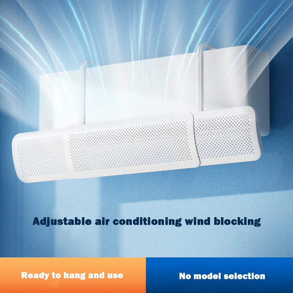 Air Conditioning Wind Shield Hanging-type Anti Direct Blowing Wind Deflector Adjustable Wind Guide Cover Outlet Baffle Dust Cover