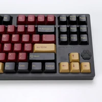 KBDiy GMK Red Samurai Keycap Cherry Profile Double Shot PBT ISO Keycaps For Gamer Mechanical Keyboard Kit Gaming Point Key Cap - Image 4