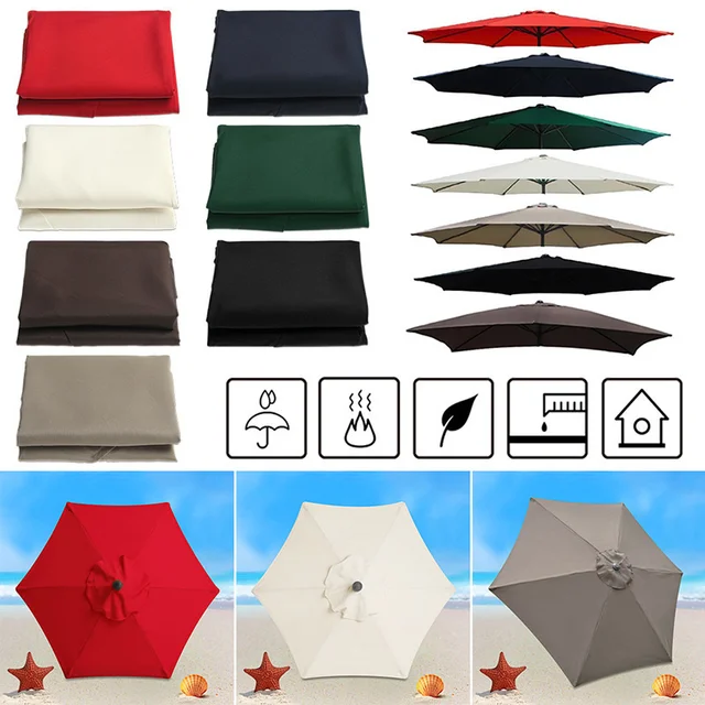 thumbnail image 2 of Patio Umbrella Replacement Canopy - 8ft/9ft/10ft Size For 6 Or 8 Rib Cantilever Umbrellas 2 of 13