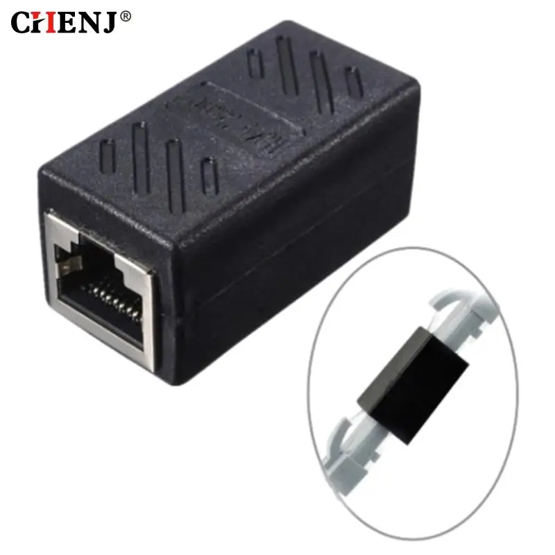 

Коннектор RJ45, Ethernet-адаптер Cat7/6, гигабитный интерфейс, удлинитель сети, преобразователь для удлинительного кабеля мама-Мама, 1 шт.