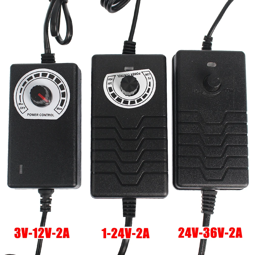 ปรับแหล่งจ่ายไฟ DC 3V 5V 9V 12V 24V 36V 2A 220V EU ถึง 3 9 12 24 36 V โวลต์อะแดปเตอร์ 1A 2A SMPS แหล่ง 1