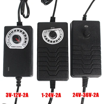 ปรับแหล่งจ่ายไฟ DC 3V 5V 9V 12V 24V 36V 2A 220V EU ถึง 3 9 12 24 36 V โวลต์อะแดปเตอร์ 1A 2A SMPS แหล่ง 1