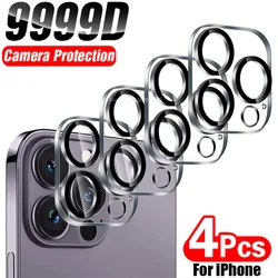 Premium 4-Pack Full Coverage Camera Protector - Anti-Glare Night Vision for Camera Glass (For iPhone 12 Mini)