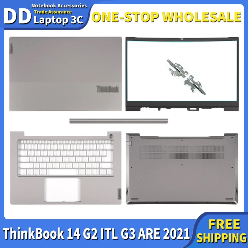 

For Lenovo ThinkBook 14 G2 ITL G3 ARE 2021 Laptop LCD Back Case/Front Bezel/Palmrest/Bottom Case Top Cover Hinge Upper housing