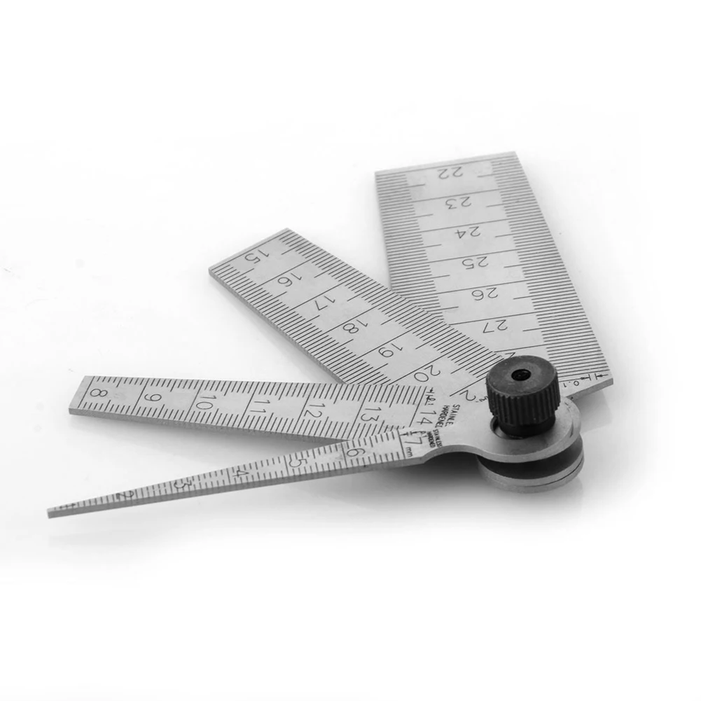 2 Pcs 015mm Hole Measuring Tapers Ruler Gaps Measuring Ruler Set Depth
