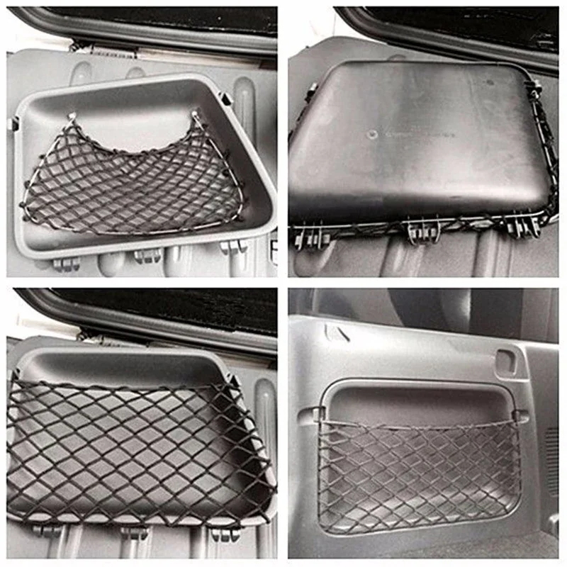 Anti-corrosion Pocket Black Accessories Tuck Net Bag String For Benz Fortwo 451 2009-2014