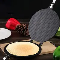 Egg Roll Machine Pancake Pan Crispy Fried Egg Pan Egg Cone Household Non-stick Egg Roll Press Biscuit Baking Tray Baking Mold 2