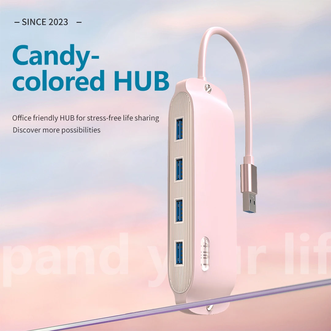 Usb 5 In 1 Hub 3.0 Docking Station Usb 3.0 Splitter Diverse Porte Tipo C Extensor Usb Dock Concentratore 4K Hd Per Xiaomi Lenovo