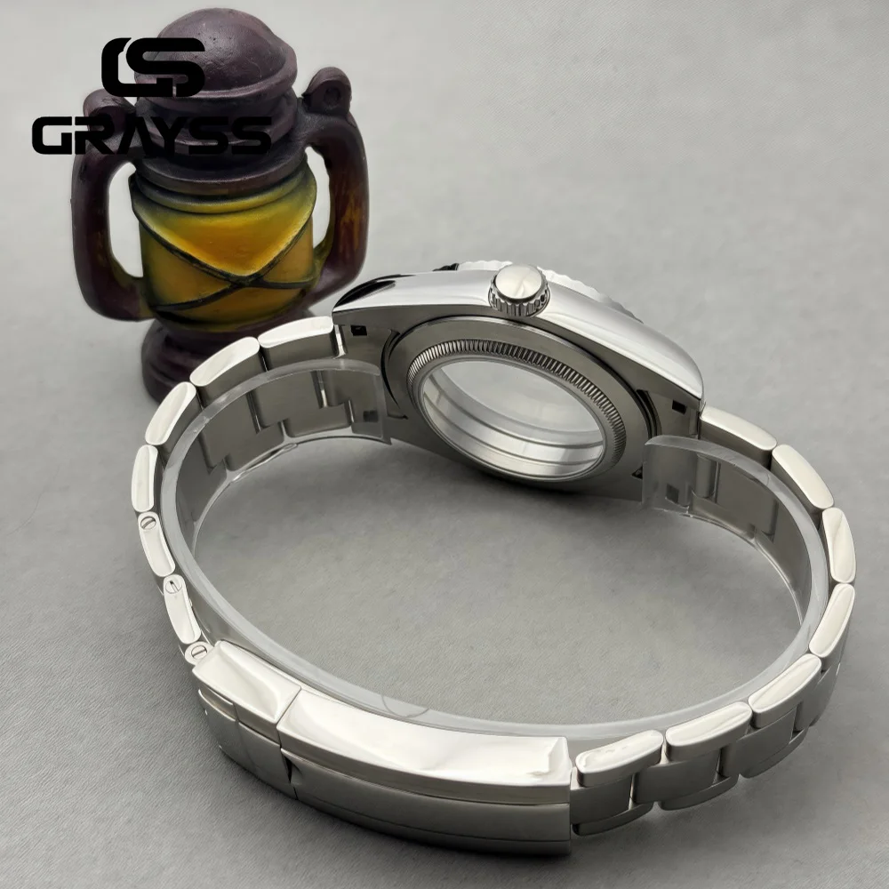 Neiton Sapphire Glass Men's Watch Case - 36mm/39mm Waterproof Stainless Steel Jubilee Design