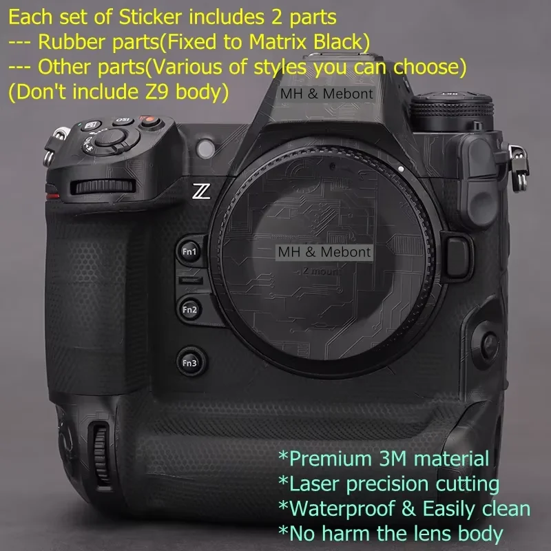 For Nikon Z9 Anti-Scratch Camera Body Sticker camera lens decal Coat Wrap Protective Film Protector Decal Skin
