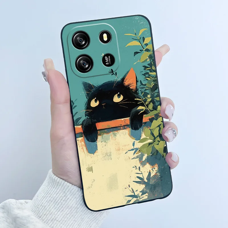 Adorable Cartoon Soft Silicone Protective Phone Case Cover