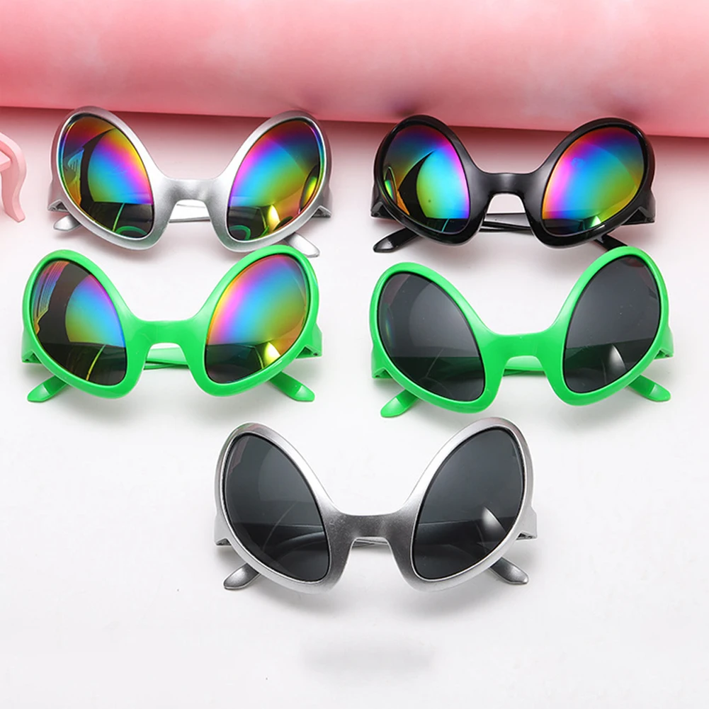 

Funny Alien Glasses Party Sunglasses Rainbow Lenses ET Sunglasses Holiday Dance Aliens Alternative Shapes Party Supplies